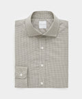 Brown Tattersall Merino Dress Shirt