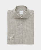 Brown Tattersall Merino Dress Shirt