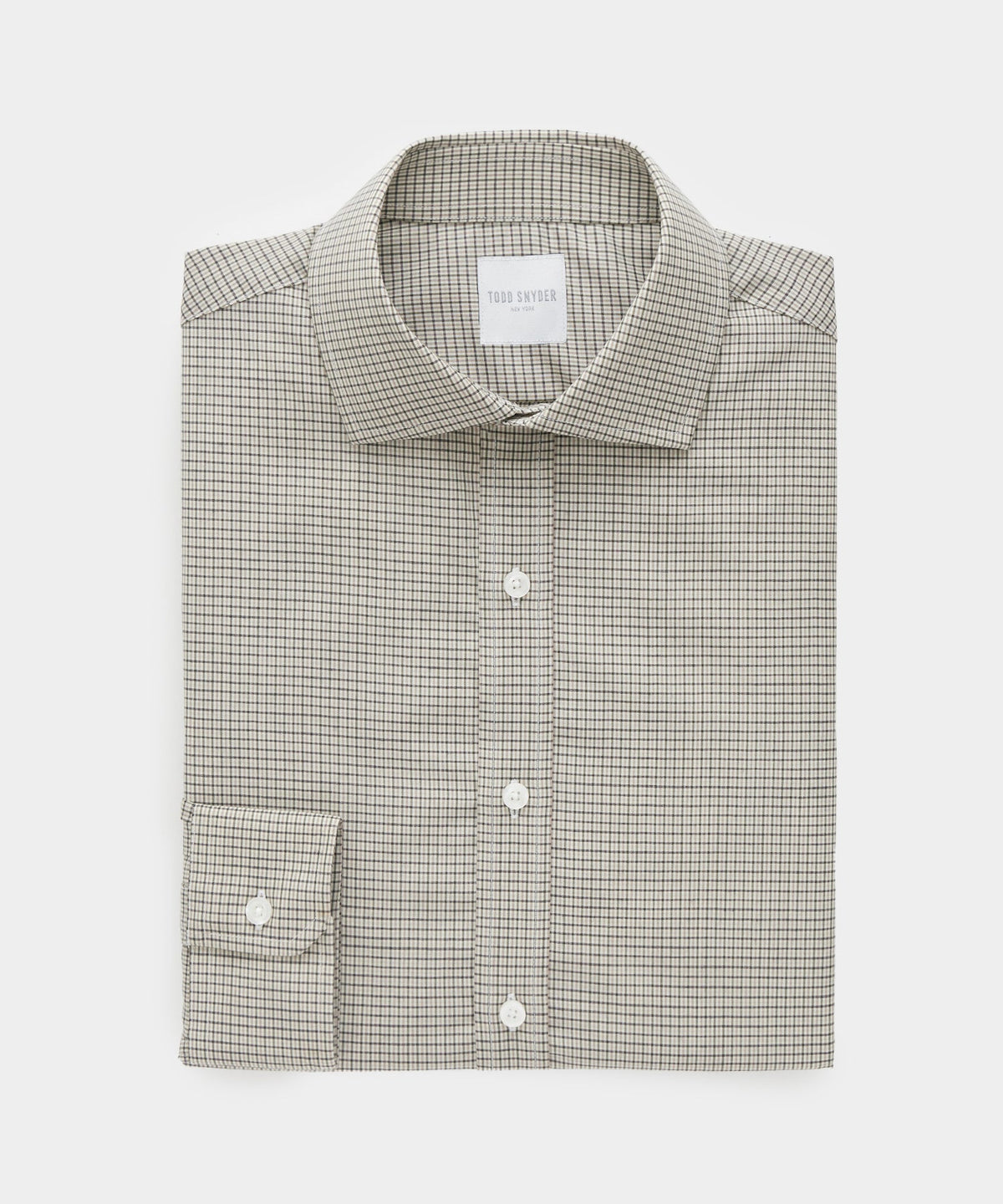 Brown Tattersall Merino Dress Shirt
