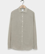 Brown Tattersall Merino Dress Shirt