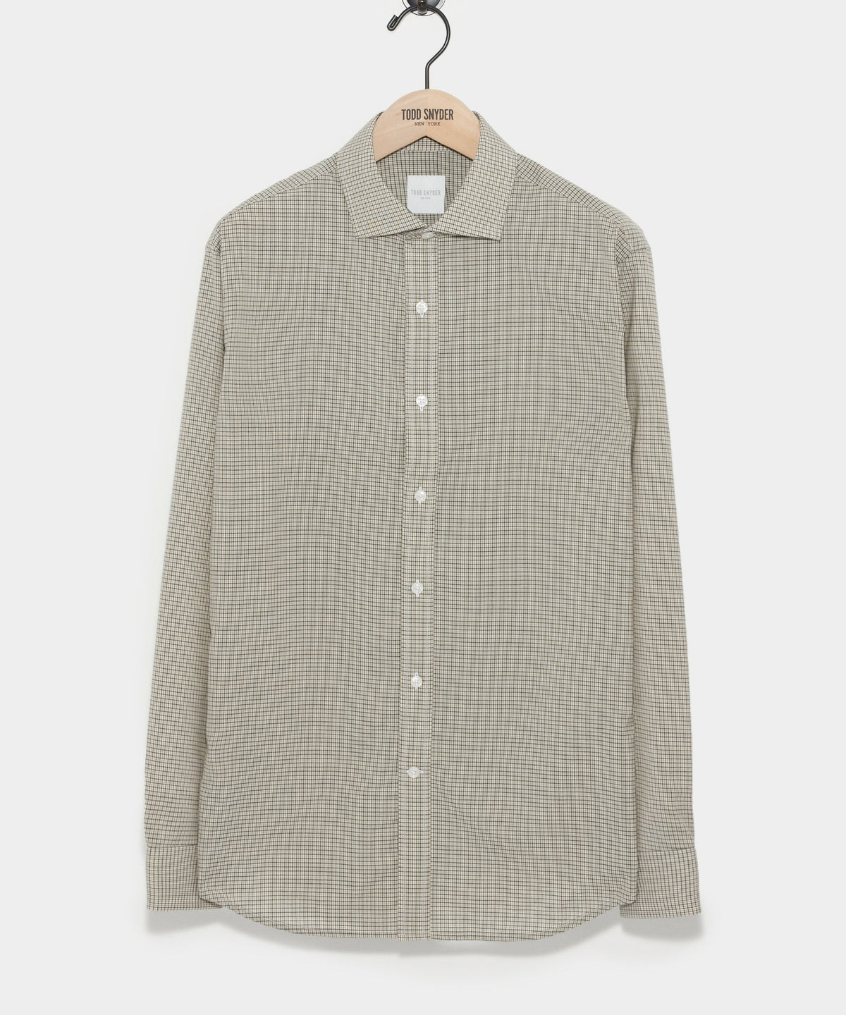 Brown Tattersall Merino Dress Shirt