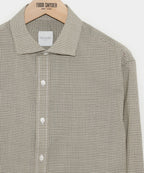 Brown Tattersall Merino Dress Shirt