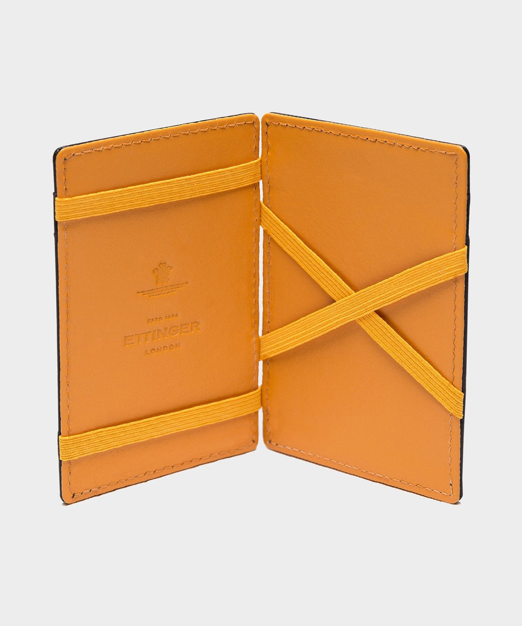 Ettinger Bridle Hide Magic Card Wallet In Black
