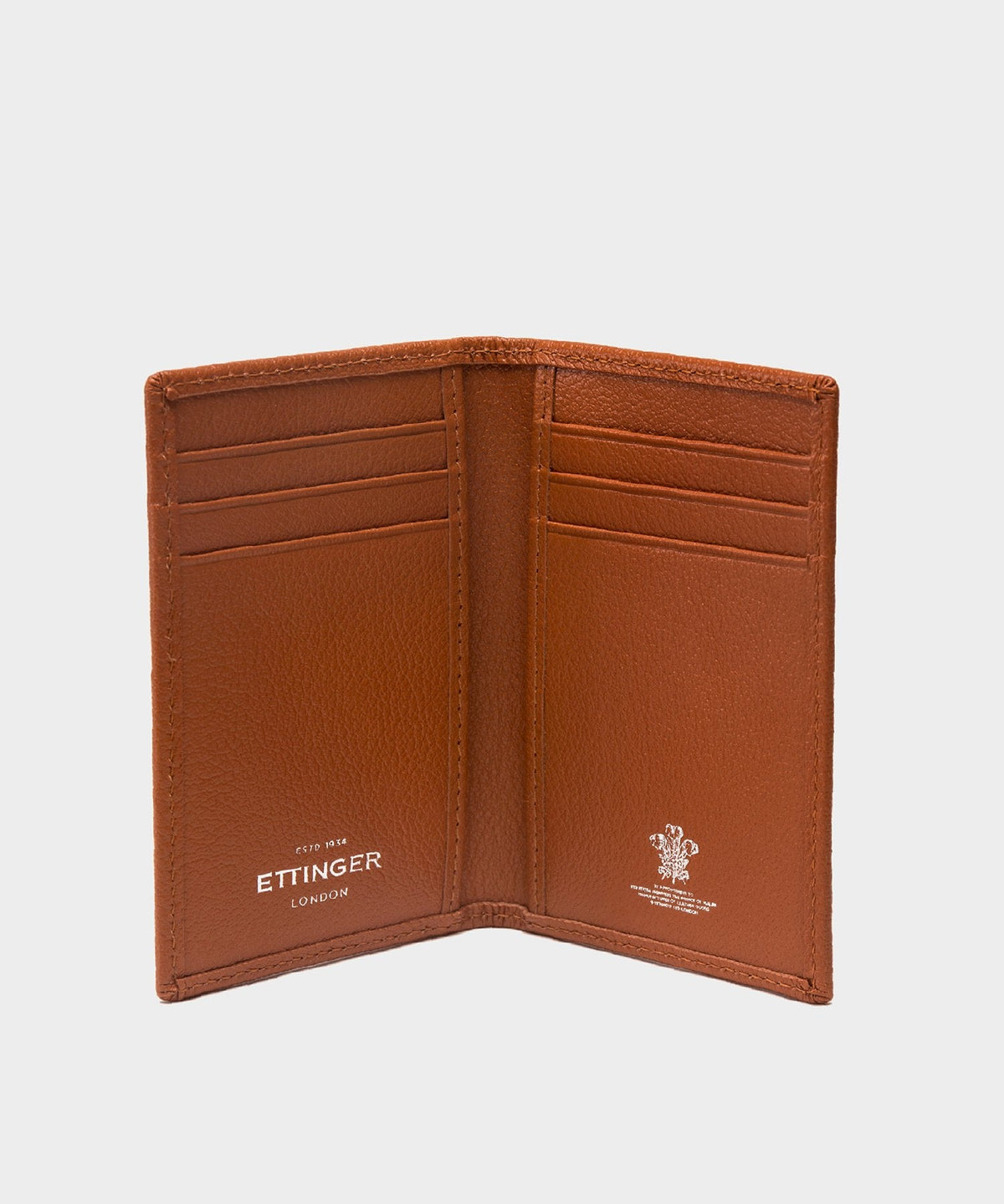 Ettinger Capra Slim Credit Card Case In Tan