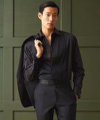 Hamilton + Todd Snyder Cotton Pleated Spread Collar Tuxedo Shirt