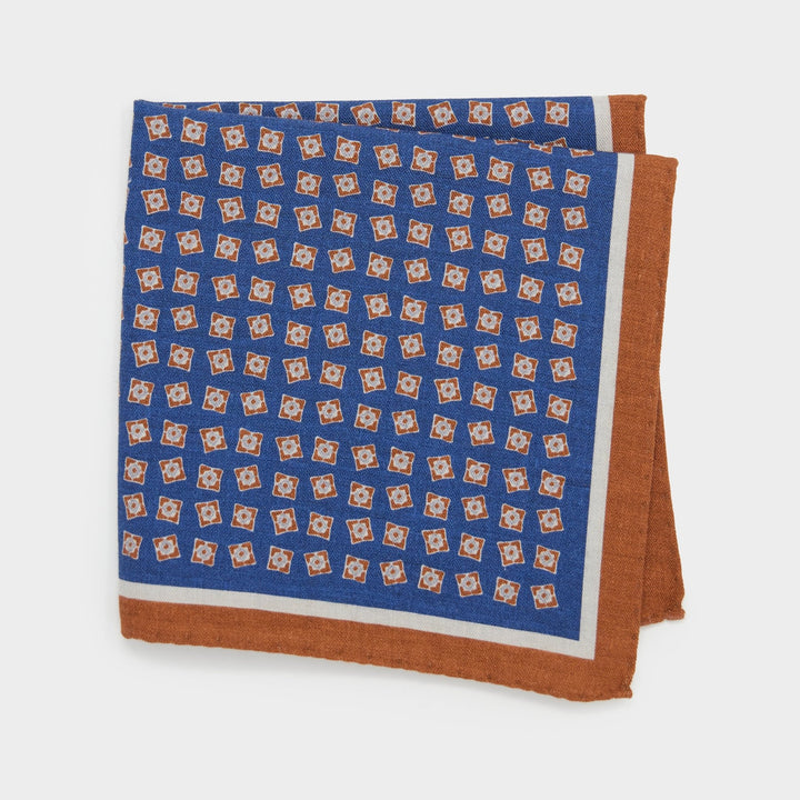 Italian Pocket Square in Quad Motif