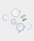 Jan Leslie Link Up Circle Cufflinks and Tuxedo Studs
