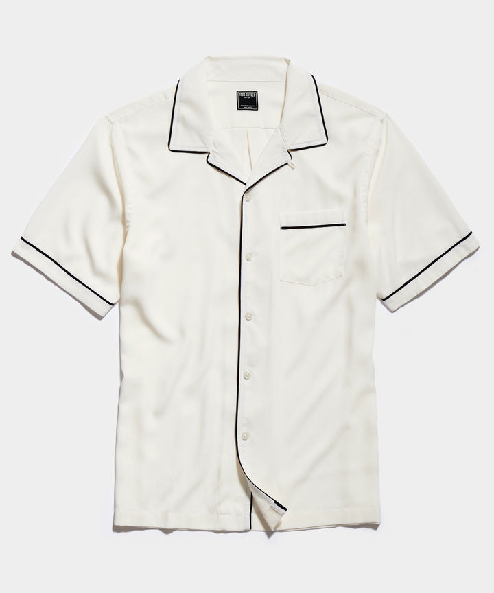 Japanese Tipped Rayon Lounge Shirt