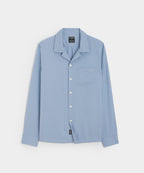 Slim Fit Rayon Hollywood Shirt in Steel Blue