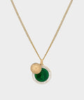 Miansai Saint Christopher Surf Necklace in Green/Gold