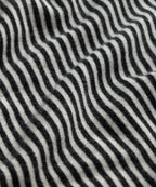 Premium Cashmere Pocket Tee in Black Stripe