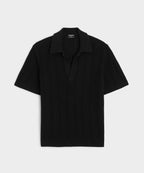 Relaxed Cotton-Hemp Sweater Polo