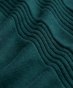 Silk-Cotton Ribbed Full-Placket Sweater Polo