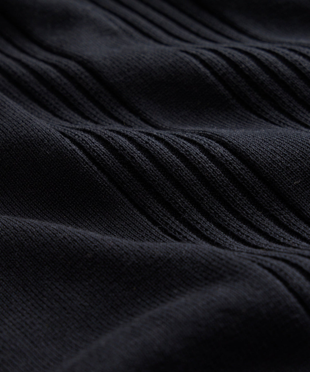 Silk-Cotton Ribbed Full-Placket Sweater Polo