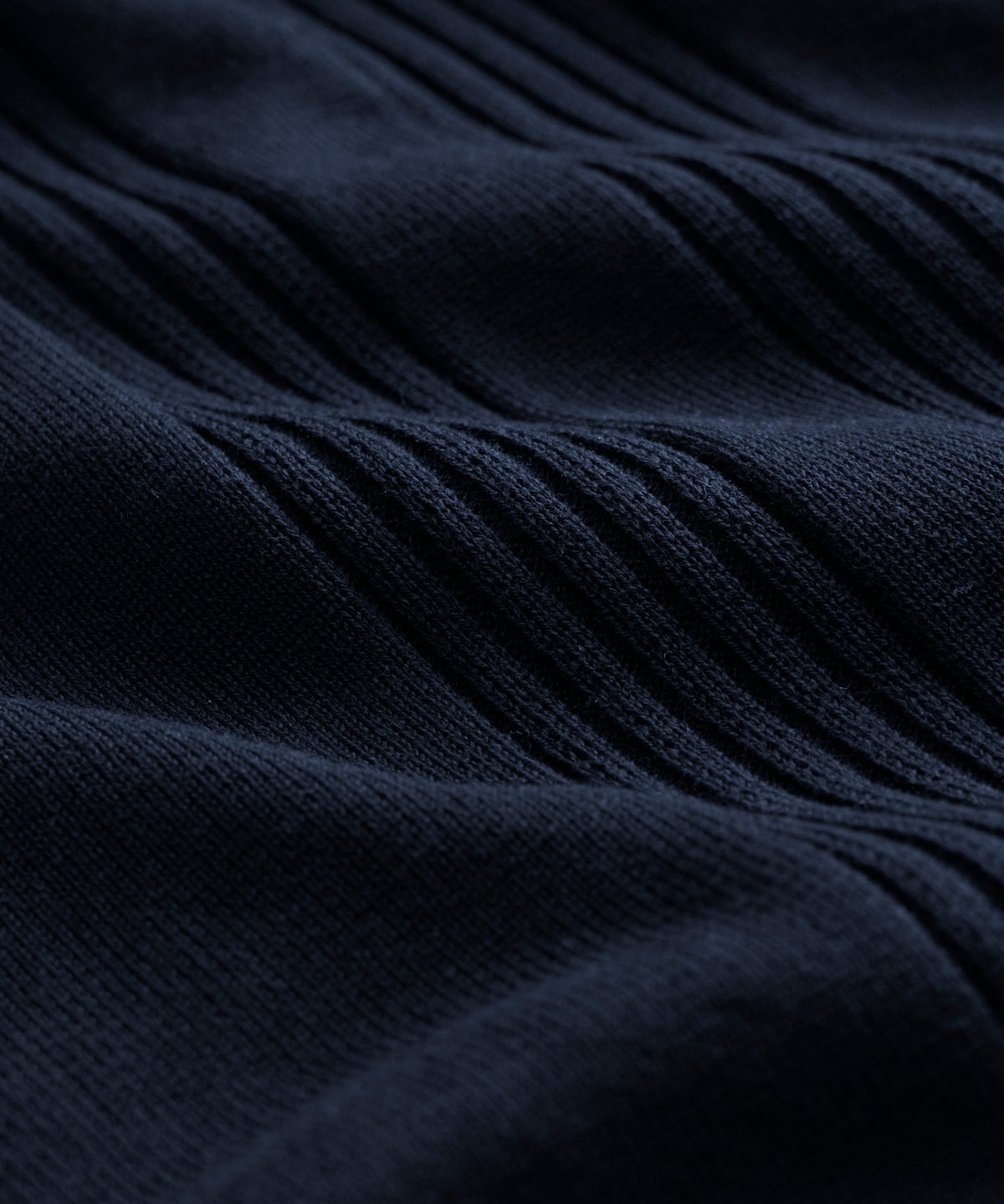 Silk-Cotton Ribbed Sweater Polo