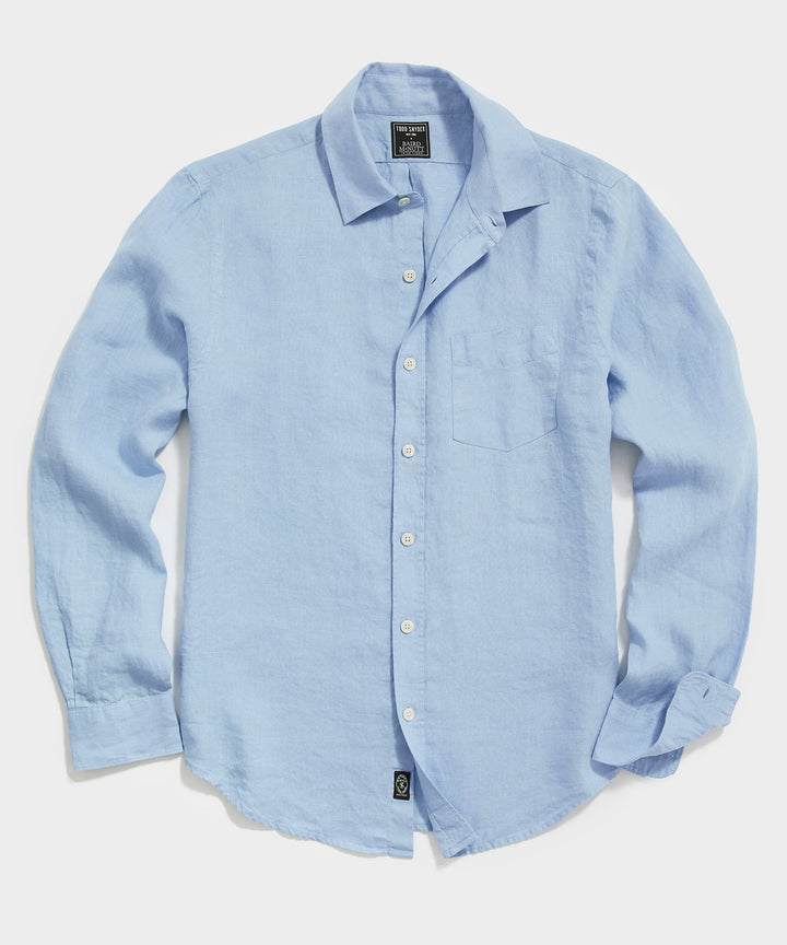 Sea Soft Irish Linen Point Collar Shirt