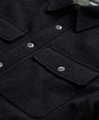 Speckled Wool Basecamp Shirt in Black