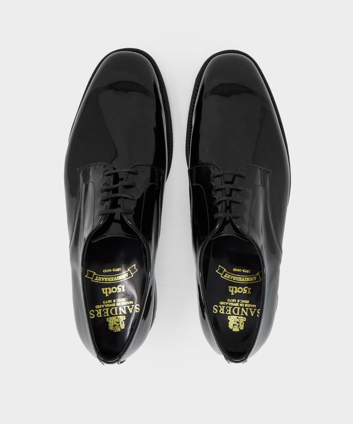 Todd Snyder x Sanders Patent Leather Gibson Derby